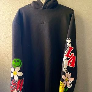 TALL OVERSIZED MULTI PLACEMENT TOWEL HOODIE